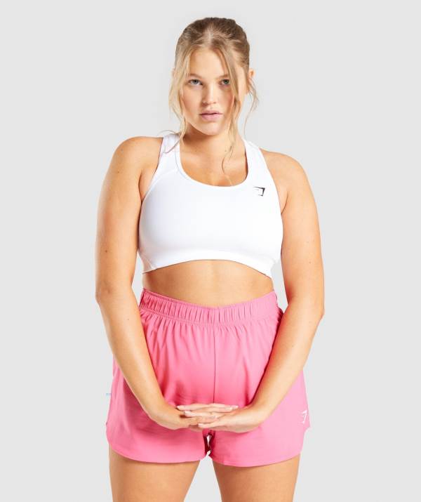 Damske Športové Podprsenky Gymshark Essential Racer Back Biele | JV3924180